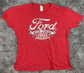 Gildan Ford Motor Company 1903 Dearborn Michigan Red Graphic Tee Men’s Sz 2XL