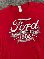 Gildan Ford Motor Company 1903 Dearborn Michigan Red Graphic Tee Men’s Sz 2XL