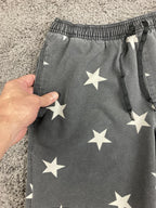Quiksilver Mens Hybrid Board Shorts 32 Black White Star Swim Trunk Amphibian