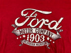 Gildan Ford Motor Company 1903 Dearborn Michigan Red Graphic Tee Men’s Sz 2XL