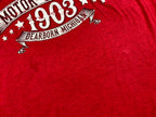 Gildan Ford Motor Company 1903 Dearborn Michigan Red Graphic Tee Men’s Sz 2XL