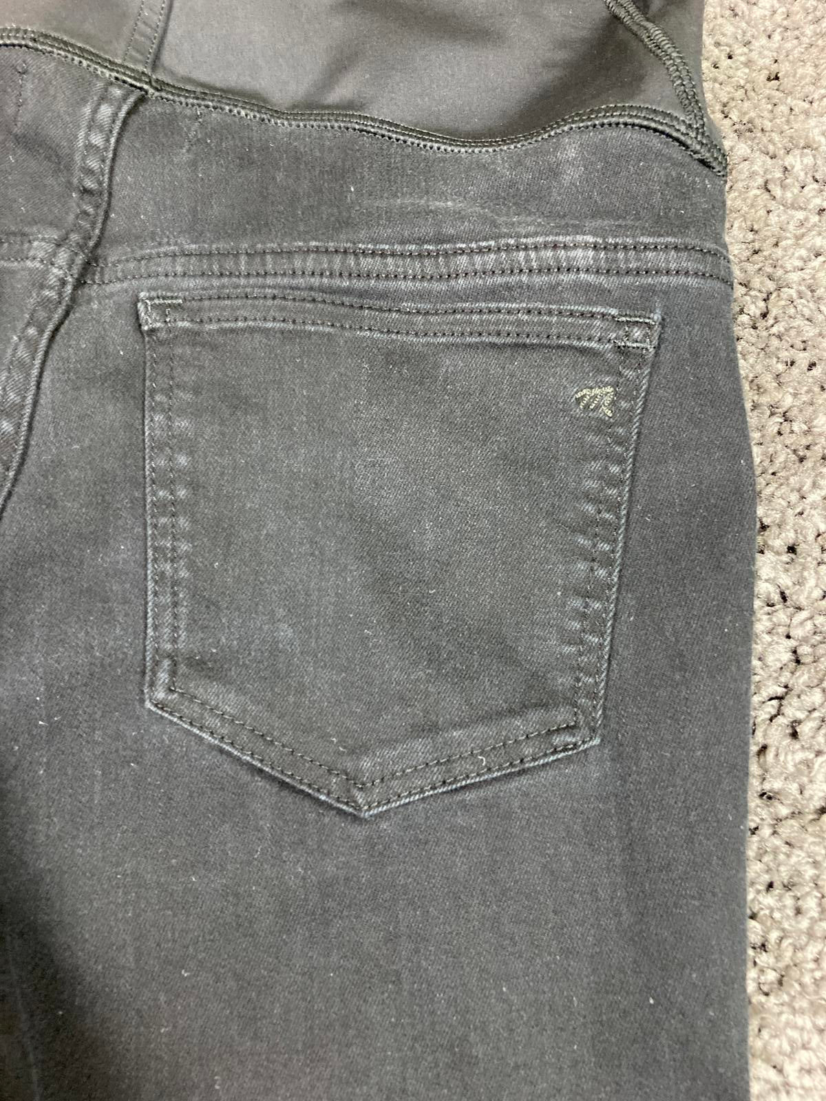 Madewell Maternity Skinny Jeans Womens Sz 28 Black Over Belly Panel