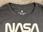 Hyper Space NASA T-Shirt Men's Black Astronaut Space Graphic Tee Sz 2XL