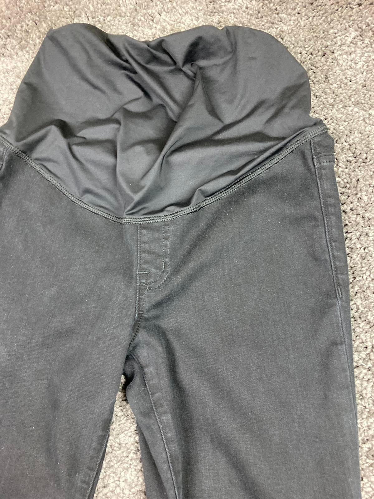 Madewell Maternity Skinny Jeans Womens Sz 28 Black Over Belly Panel