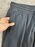 Billabong Shorebird Men Fleece Joggers Black Wavy Graphic Sweatpants Large