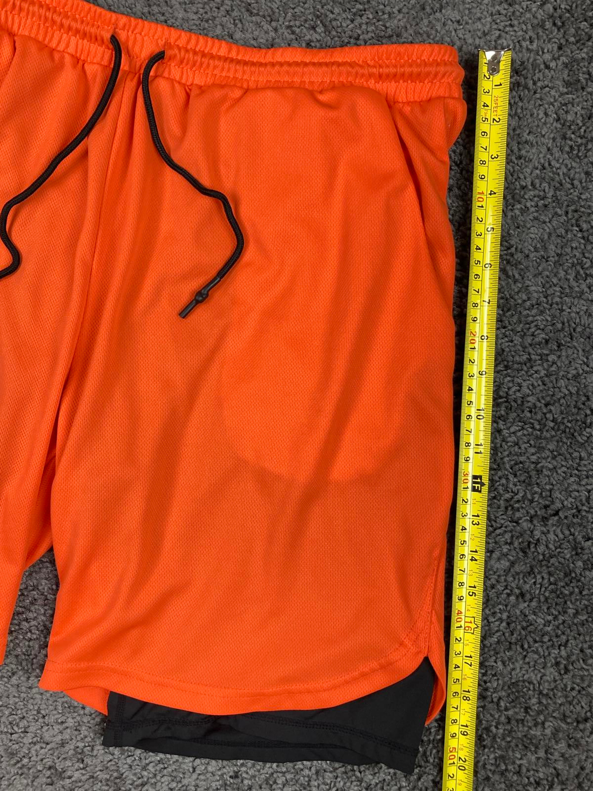 Pinkbomb 2 in 1 Running Shorts Men's Quick Dry Gym Workout Training Size 3XL