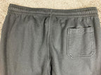 Billabong Shorebird Men Fleece Joggers Black Wavy Graphic Sweatpants Large