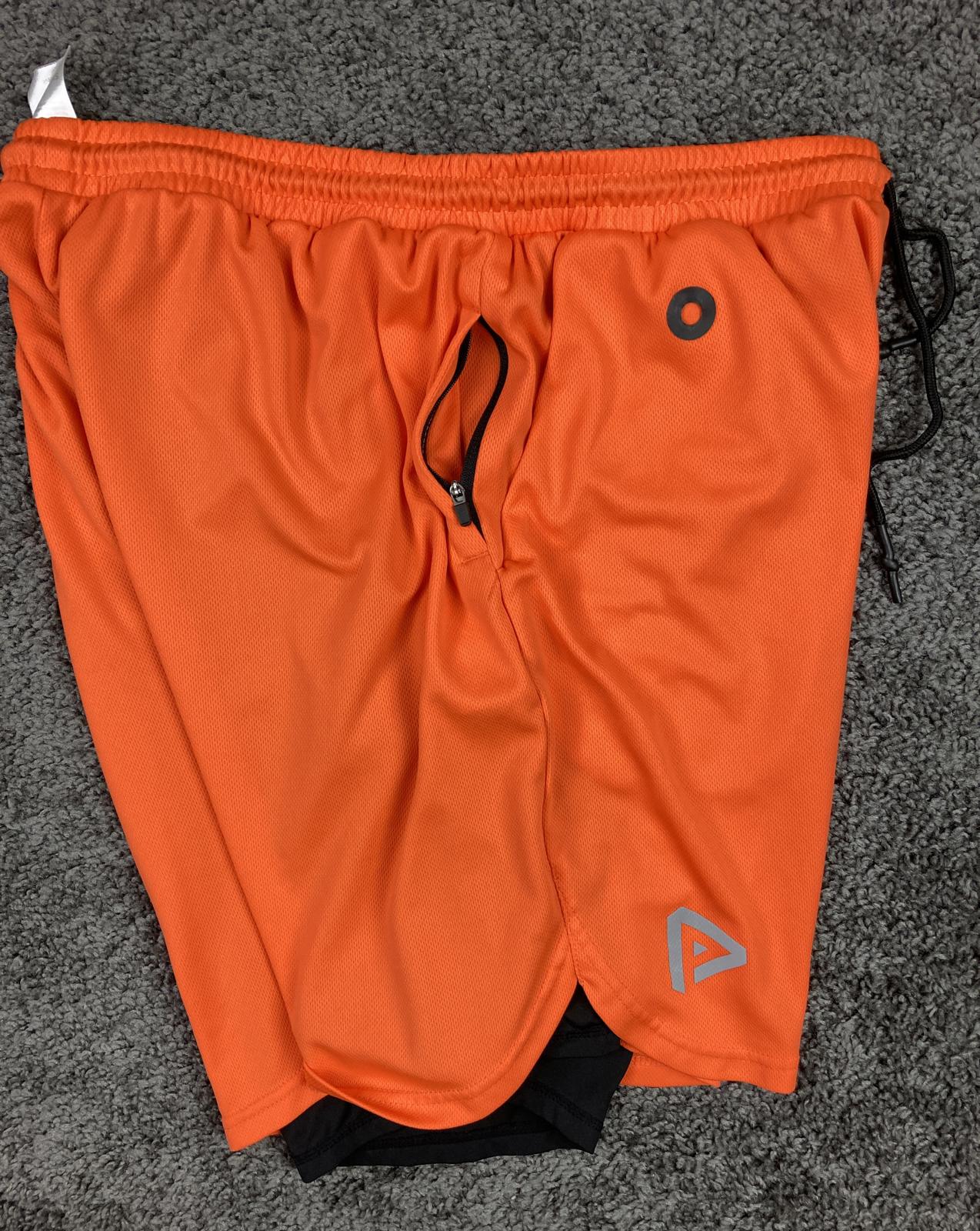 Pinkbomb 2 in 1 Running Shorts Men's Quick Dry Gym Workout Training Size 3XL