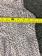 Wishlist Maxi Dress Animal Print Women’s Ivory Sleeveless Tiered Size M