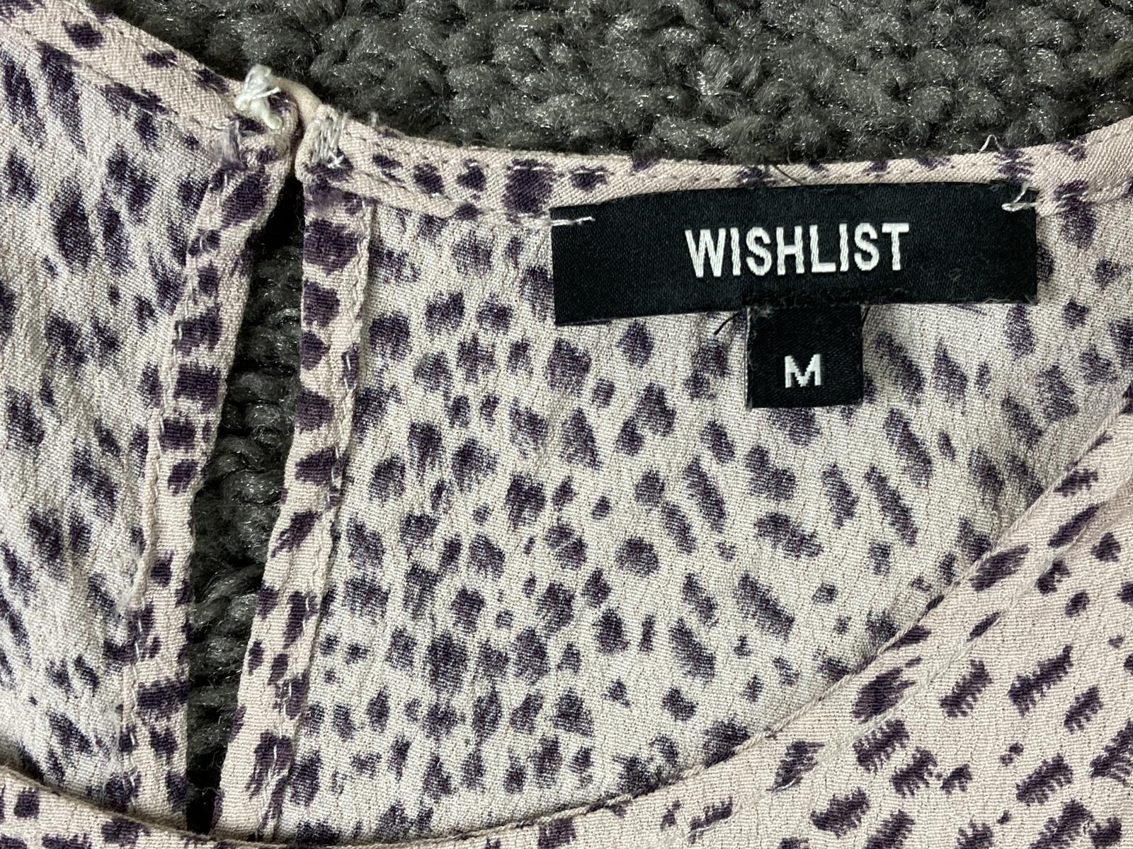 Wishlist Maxi Dress Animal Print Women’s Ivory Sleeveless Tiered Size M