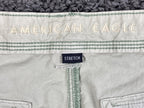 American Eagle Snappy Baggy Cargo Pants Womens 8 Sage Green Wide Leg Utility