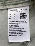 American Eagle Snappy Baggy Cargo Pants Womens 8 Sage Green Wide Leg Utility