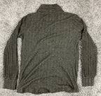 Maeve Rafela Hacci Surplice Faux Wrap Sweater Top Women's XS Grey Brown
