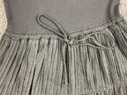 Heartloom Tammi Mini Dress Black Ribbed Knit Lace Trim Tiered Small