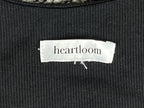 Heartloom Tammi Mini Dress Black Ribbed Knit Lace Trim Tiered Small