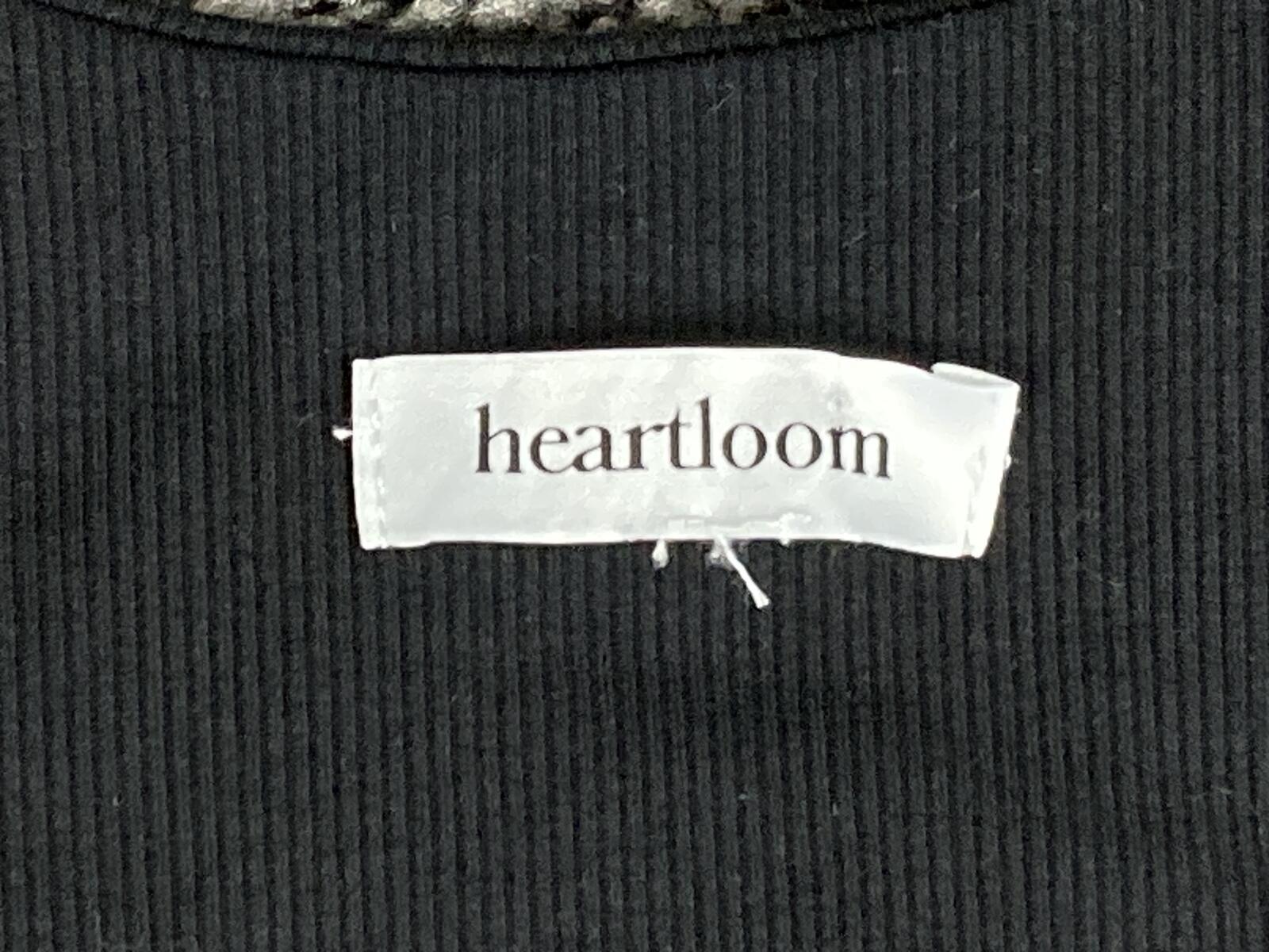 Heartloom Tammi Mini Dress Black Ribbed Knit Lace Trim Tiered Small