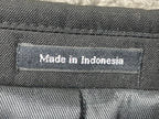 Pronto Uomo Platinum 100% Wool Black Blazer 2 Button Men 48 Regular