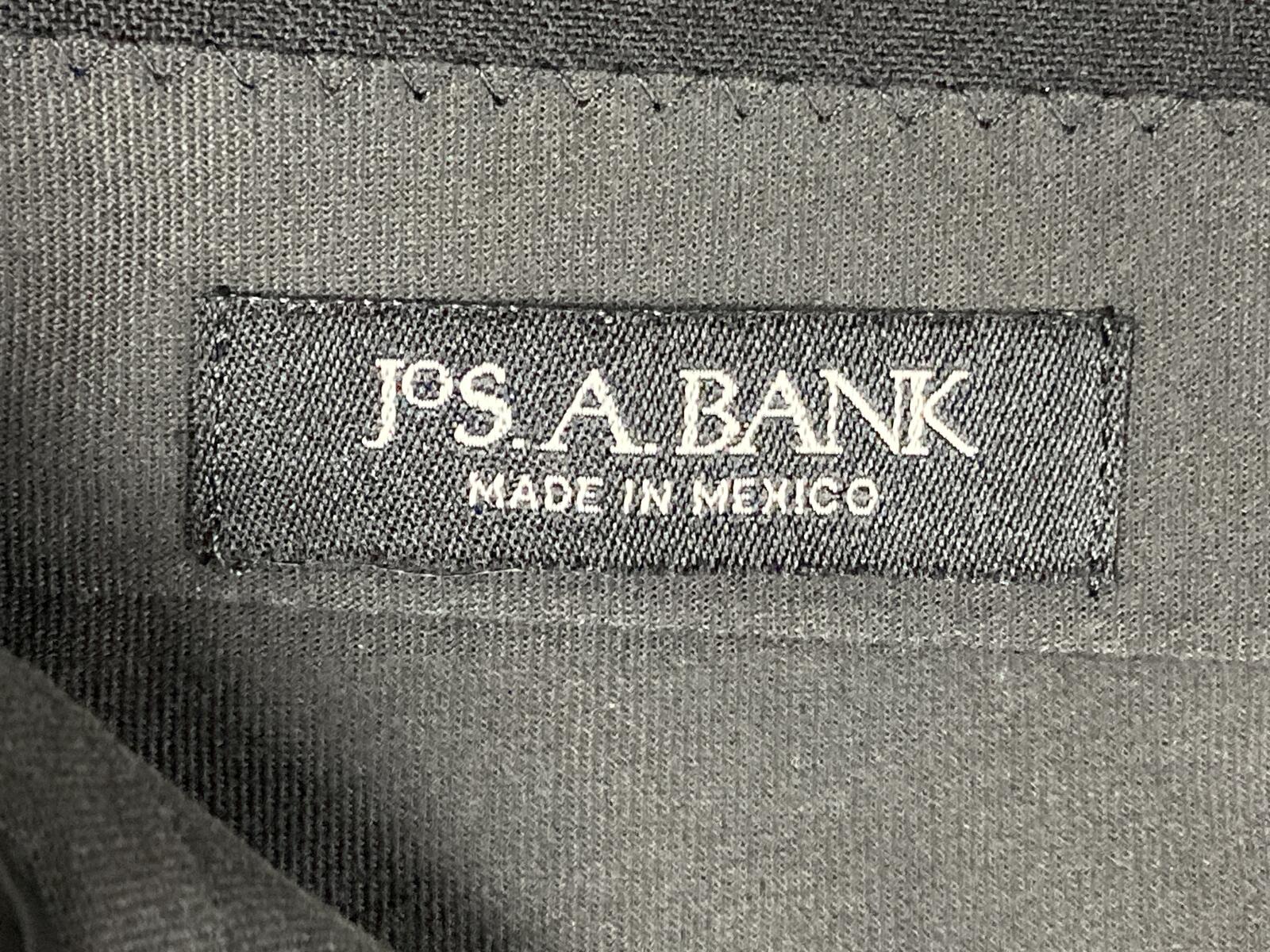 Jos A Bank Tuxedo Pants Men's Black Pleated Satin Stripe Formal Sz 36x31