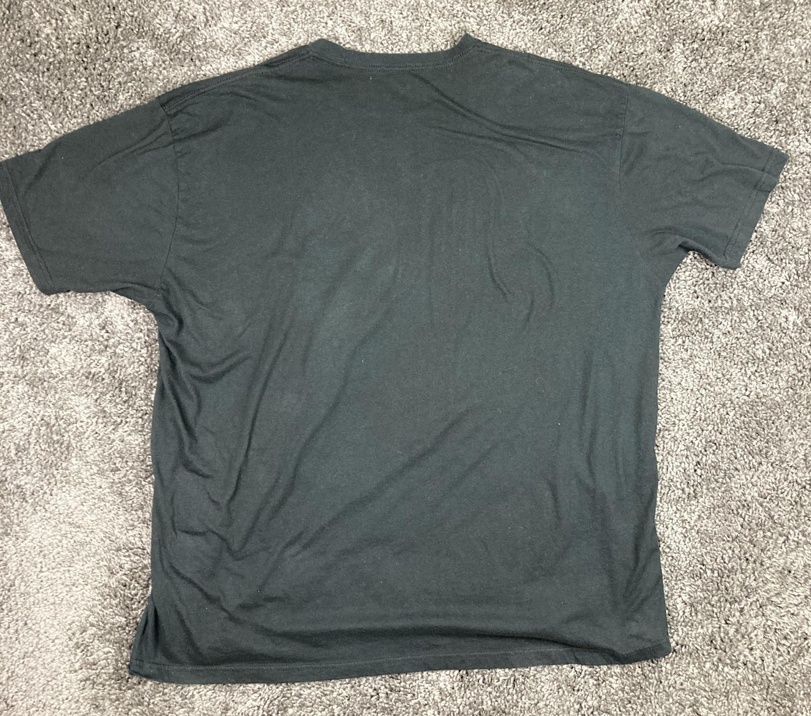 Into The AM T-Shirt Men’s Sz 3XL Graphic  Lantern Campfire Scene Black