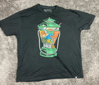 Into The AM T-Shirt Men’s Sz 3XL Graphic  Lantern Campfire Scene Black