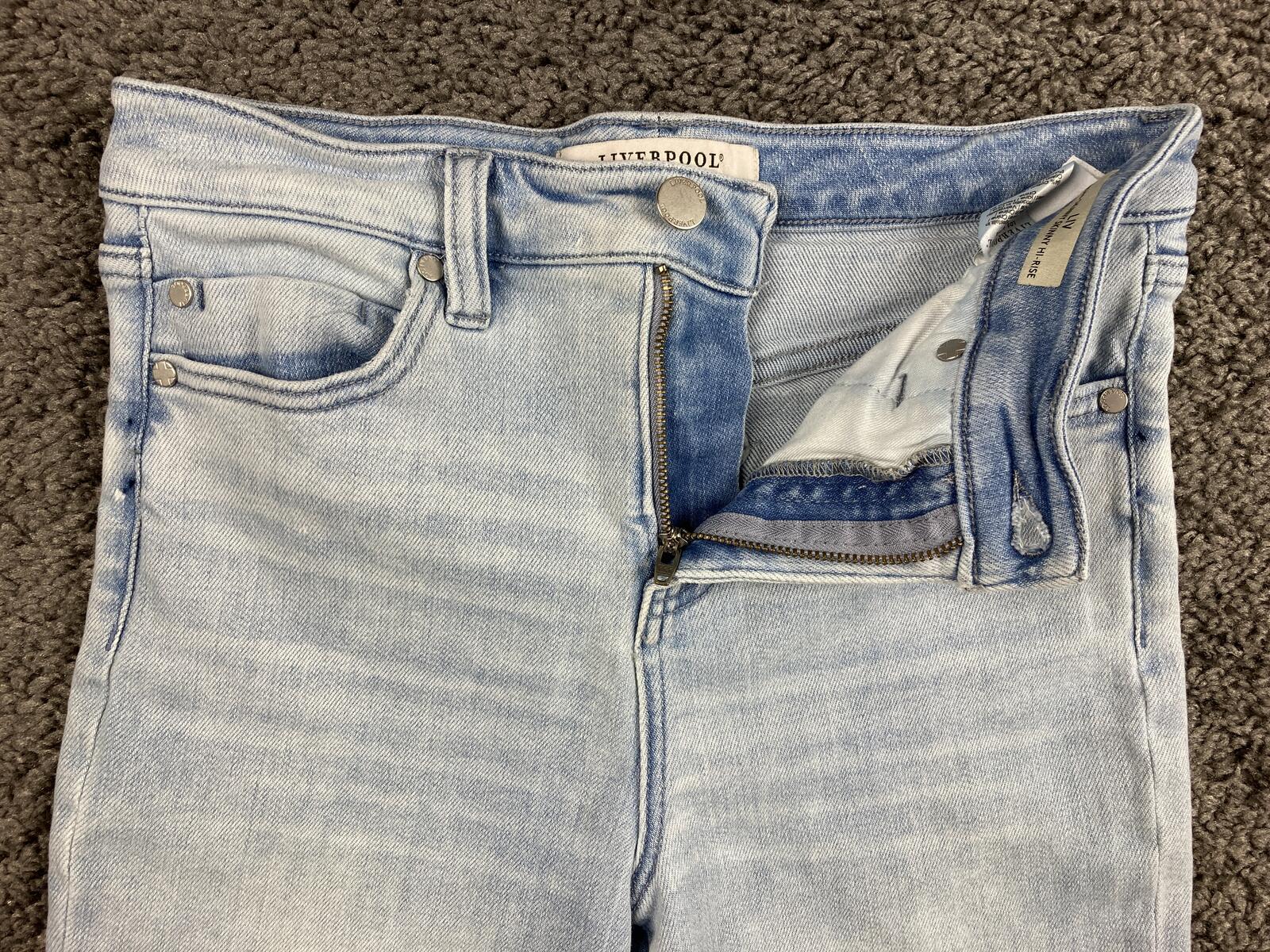 Liverpool Liv Non-Skinny Skinny Hi-Rise Jeans Light Wash Clarkdale  Size 2/26
