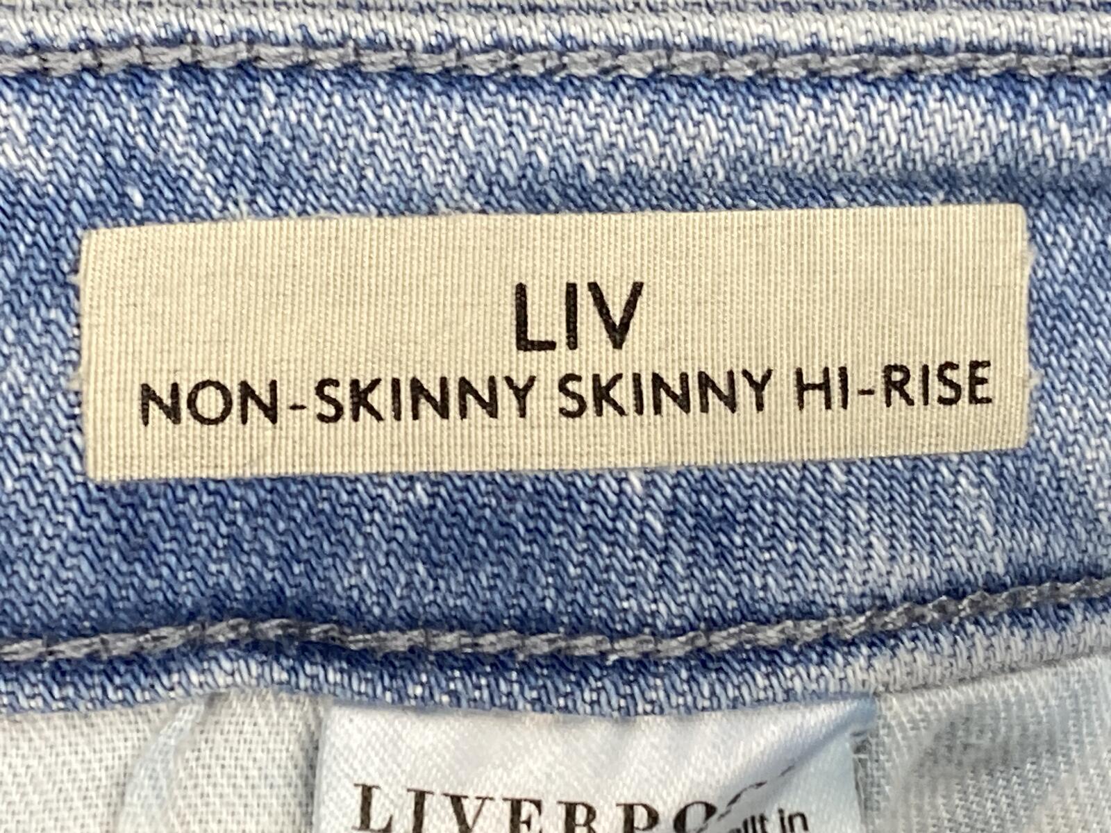 Liverpool Liv Non-Skinny Skinny Hi-Rise Jeans Light Wash Clarkdale  Size 2/26