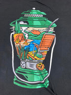 Into The AM T-Shirt Men’s Sz 3XL Graphic  Lantern Campfire Scene Black