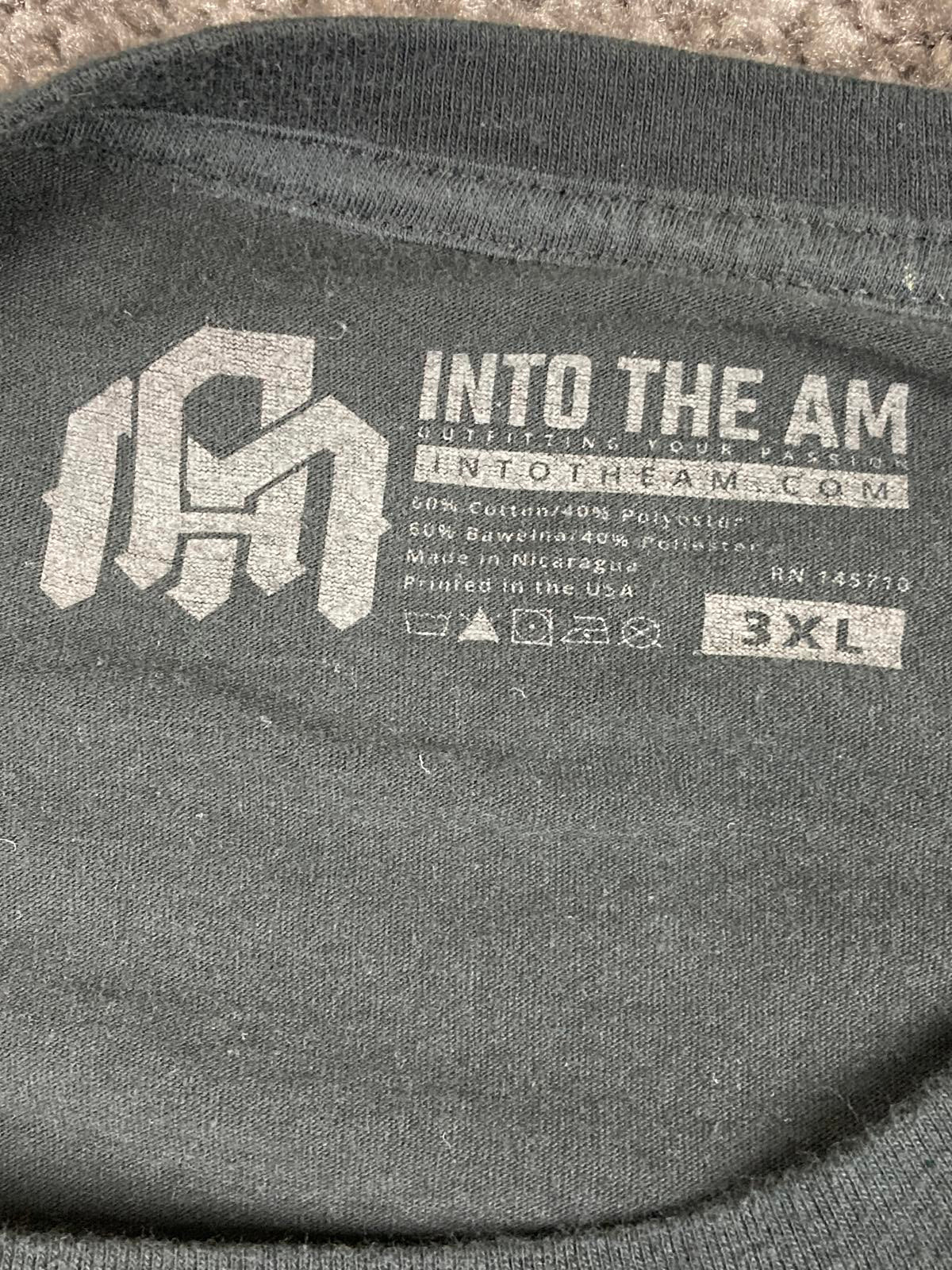 Into The AM T-Shirt Men’s Sz 3XL Graphic  Lantern Campfire Scene Black