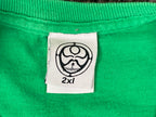 HIC Hawaiian Island Creations Long Sleeve Graphic Green T-Shirt Men's Sz 2XL