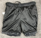 PacSun x Formula 1 F1 Men Nylon Cargo Shorts Black Mesh Lined Gym Size S Small