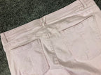 Wit & Wisdom Jeans Pink Raw Hem Crop Women 18 Stretch Cotton L20461PX2