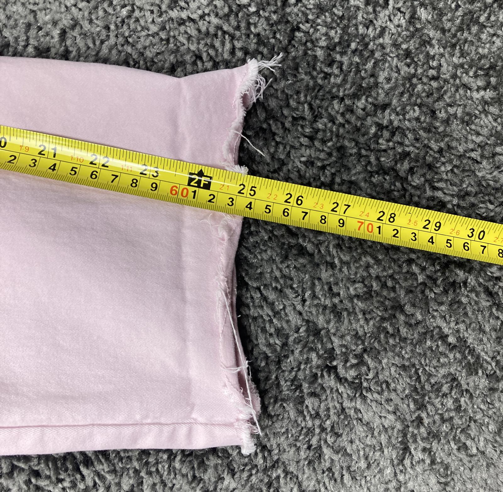 Wit & Wisdom Jeans Pink Raw Hem Crop Women 18 Stretch Cotton L20461PX2