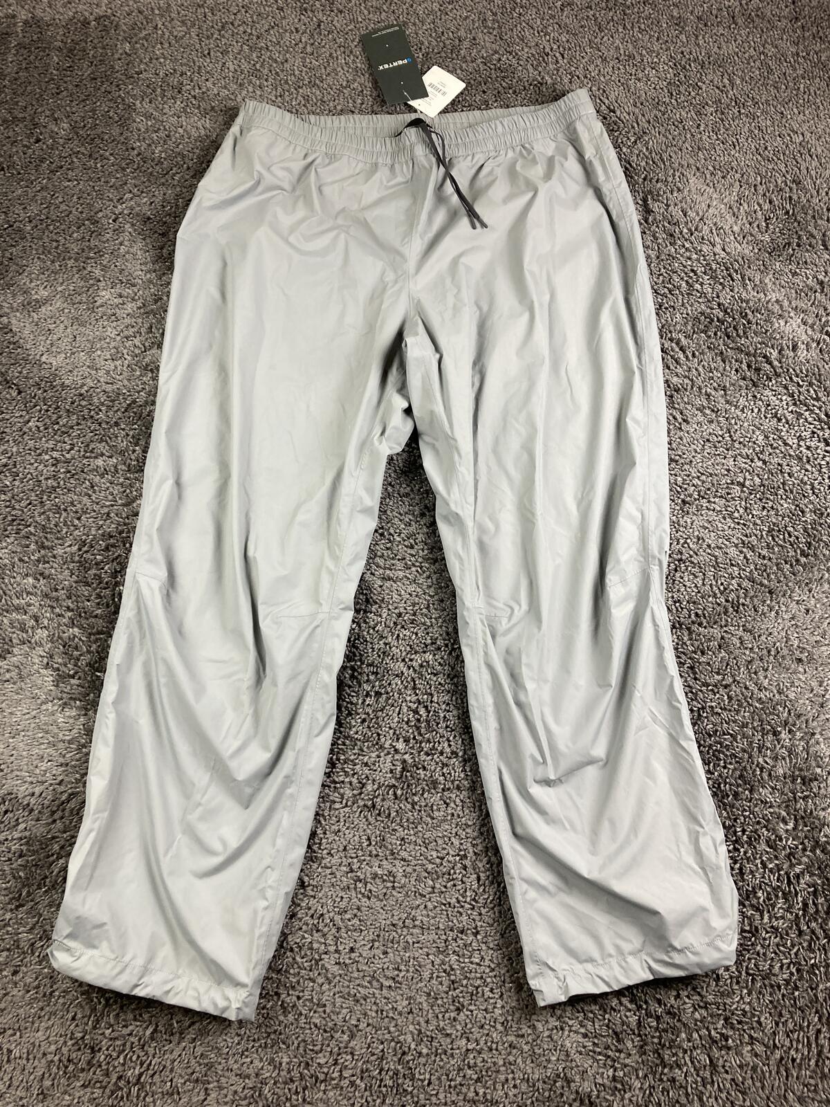 MEC Aquanator Pertex Shield Rain Pants Men's XXL Neutral Grey Waterproof NWT