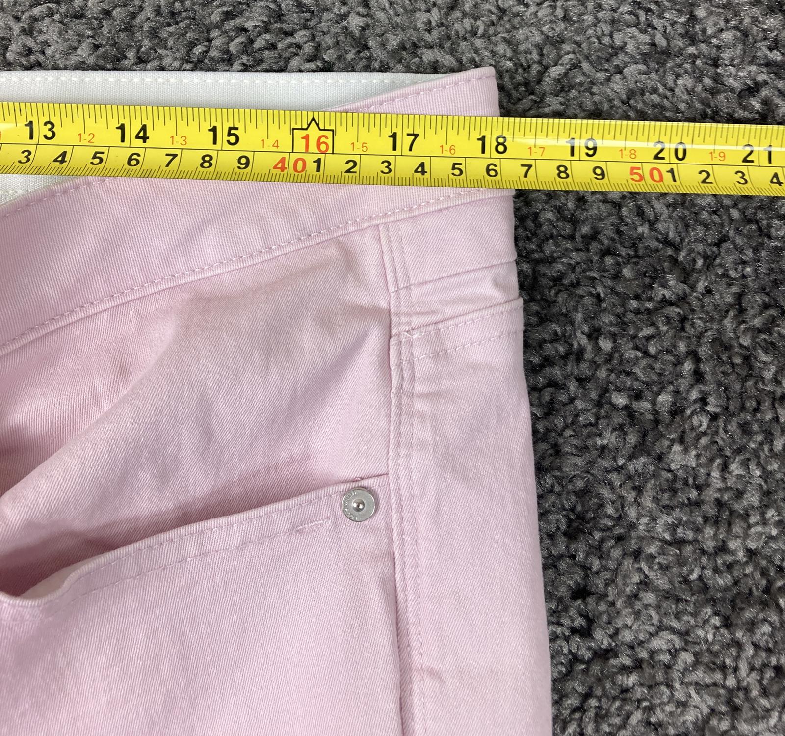 Wit & Wisdom Jeans Pink Raw Hem Crop Women 18 Stretch Cotton L20461PX2