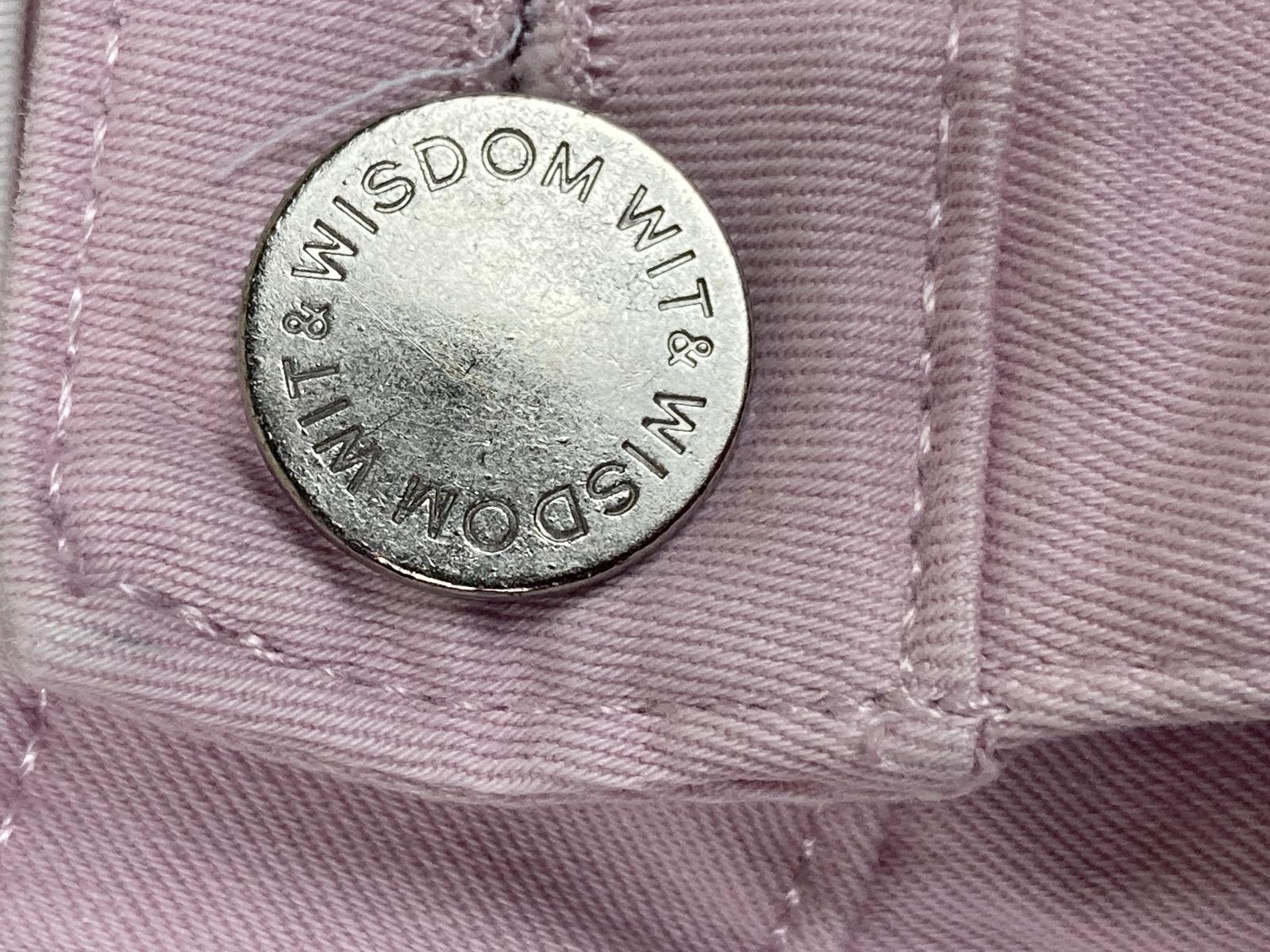 Wit & Wisdom Jeans Pink Raw Hem Crop Women 18 Stretch Cotton L20461PX2