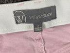 Wit & Wisdom Jeans Pink Raw Hem Crop Women 18 Stretch Cotton L20461PX2