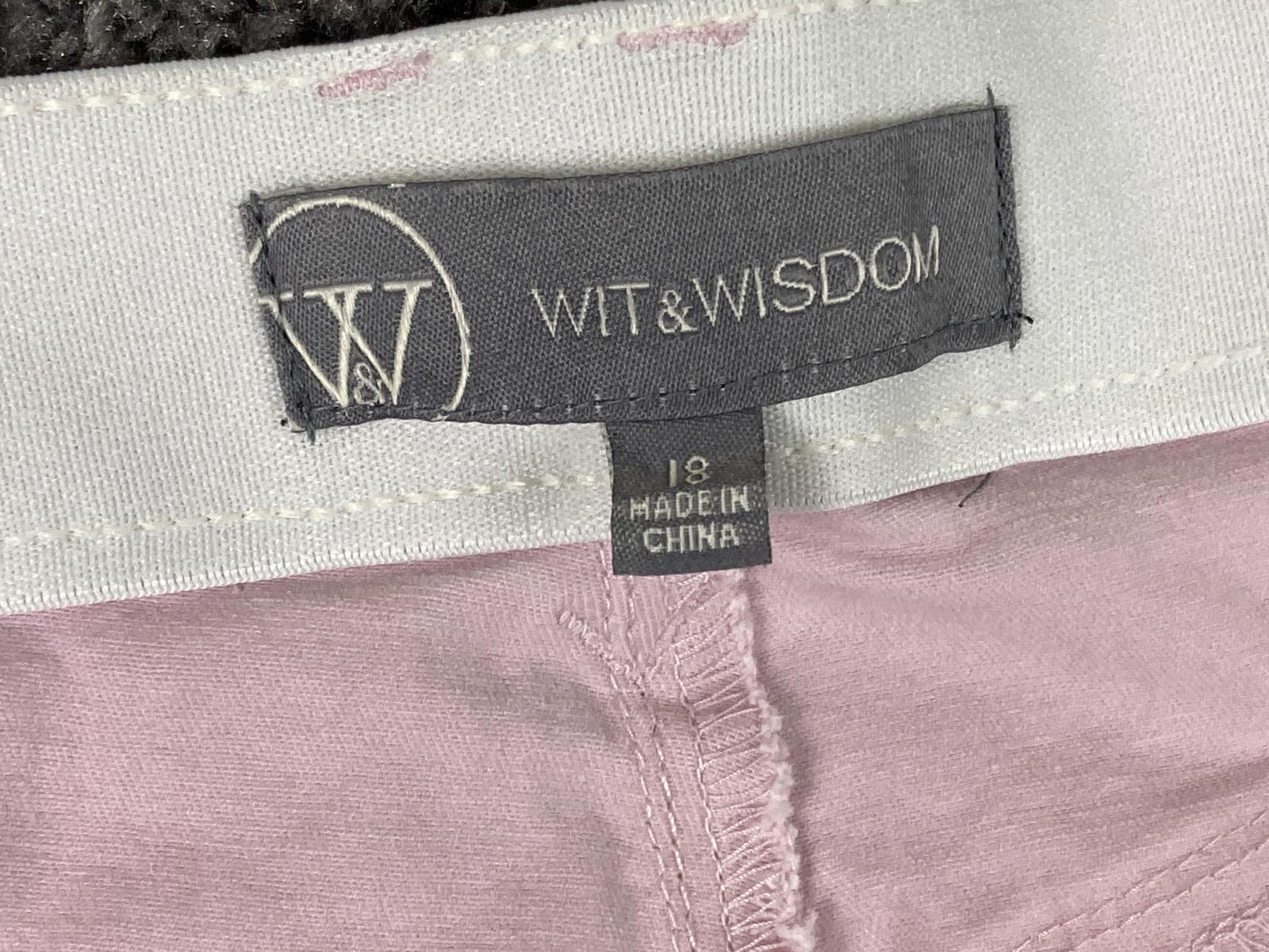 Wit & Wisdom Jeans Pink Raw Hem Crop Women 18 Stretch Cotton L20461PX2