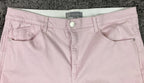Wit & Wisdom Jeans Pink Raw Hem Crop Women 18 Stretch Cotton L20461PX2