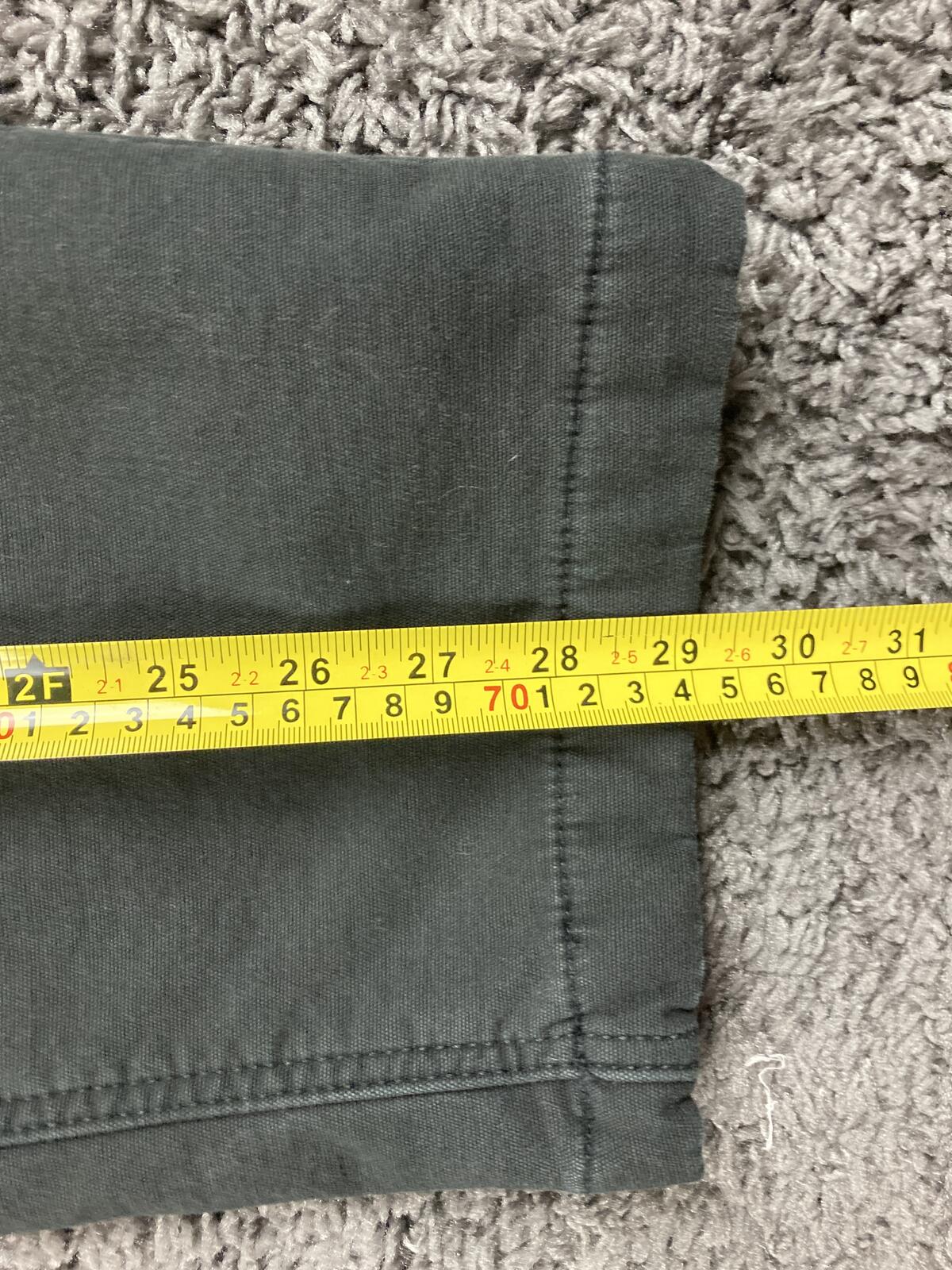 CAT Caterpillar Black Stretch Canvas Fleece Lined Work Pants Cotton Blend 36x30