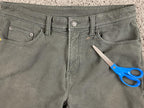 CAT Caterpillar Black Stretch Canvas Fleece Lined Work Pants Cotton Blend 36x30
