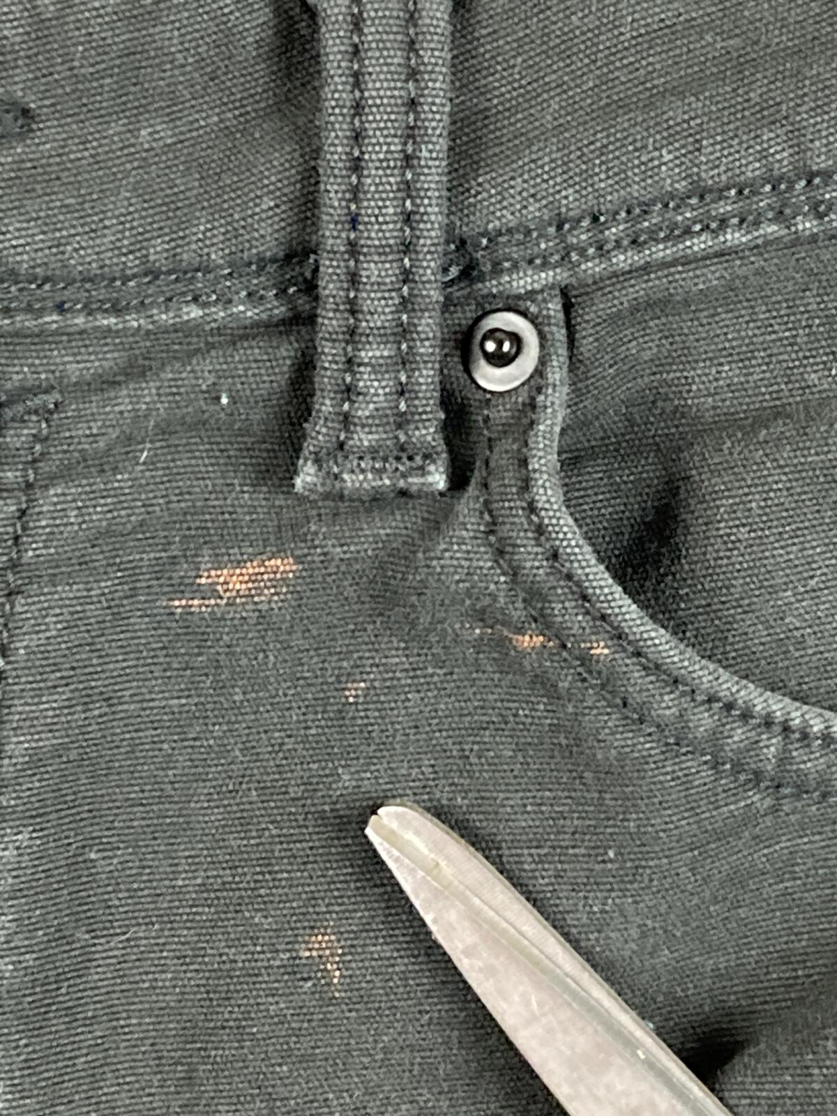CAT Caterpillar Black Stretch Canvas Fleece Lined Work Pants Cotton Blend 36x30