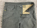CAT Caterpillar Black Stretch Canvas Fleece Lined Work Pants Cotton Blend 36x30