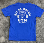 Ali Al Salem Air Base Gym Kuwait T-Shirt Blue Military Fitness Tee Sz 2XL