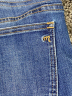 Madewell Maternity Skinny Jeans Blue Stretch Panel Size 28