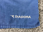 Vintage Diadora Soccer Shorts Royal Blue Mens 100% Nylon Shiny Y2K Retro Sz XL