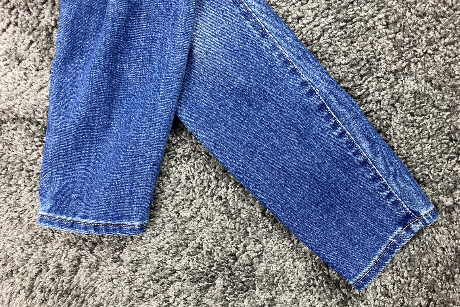 Madewell Maternity Skinny Jeans Blue Stretch Panel Size 28