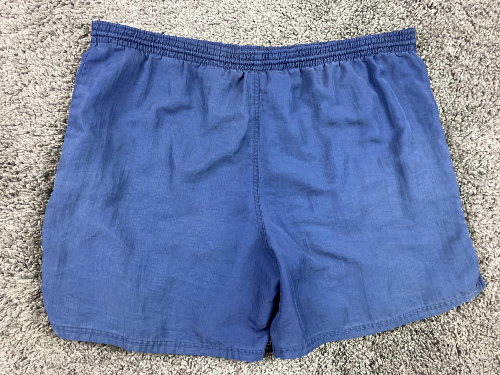 Vintage Diadora Soccer Shorts Royal Blue Mens 100% Nylon Shiny Y2K Retro Sz XL