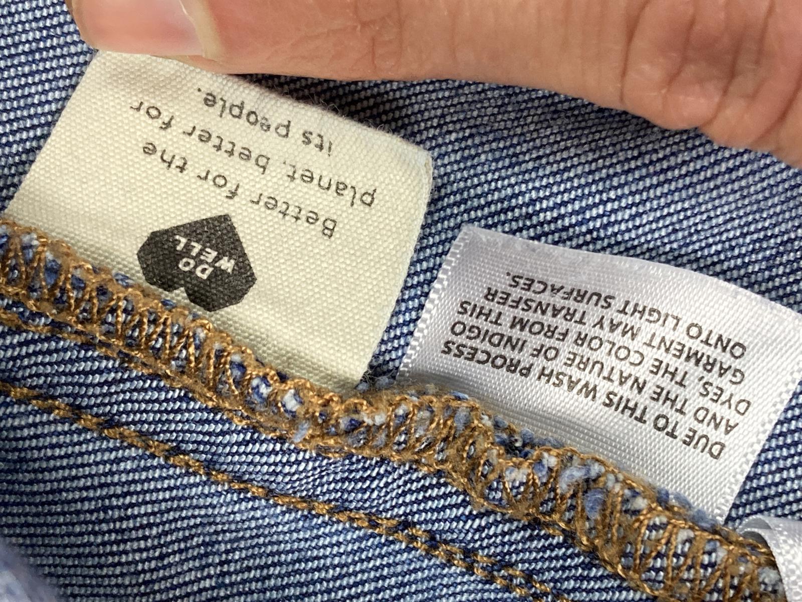 Madewell Maternity Skinny Jeans Blue Stretch Panel Size 28