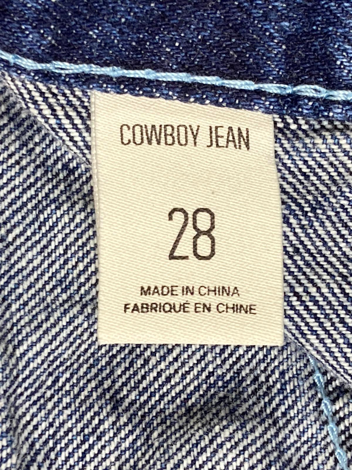BDG Urban Outfitters Metallic Cowboy Jeans Women’s Blue Straight Leg Sz 28