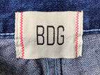 BDG Urban Outfitters Metallic Cowboy Jeans Women’s Blue Straight Leg Sz 28